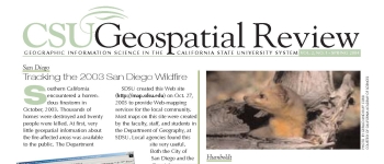 Front page of the 2004 Geospatial Review