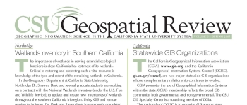 Front page of the 2005 Geospatial Review