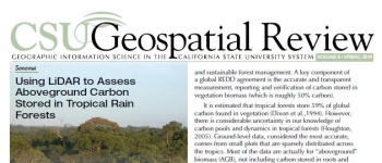 Front page of the 2010 Geospatial Review